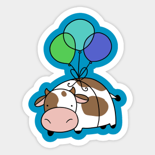 Balloon Cow Sticker